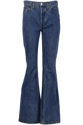 RE/DONE HIGH RISE FLARED DENIM JEANS W29 UK 10/12