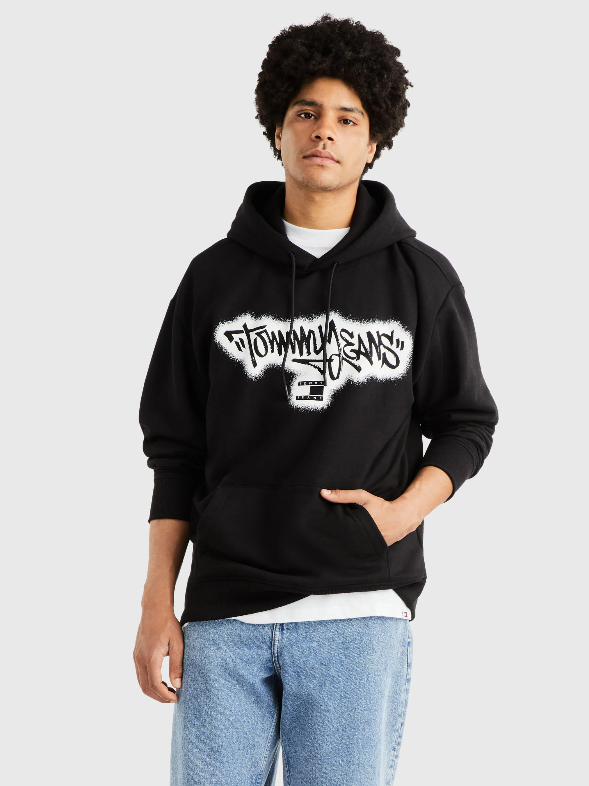 Relaxed Spray Graffiti Hoodie | Sweatshirts & Hoodies | Tommy Jeans