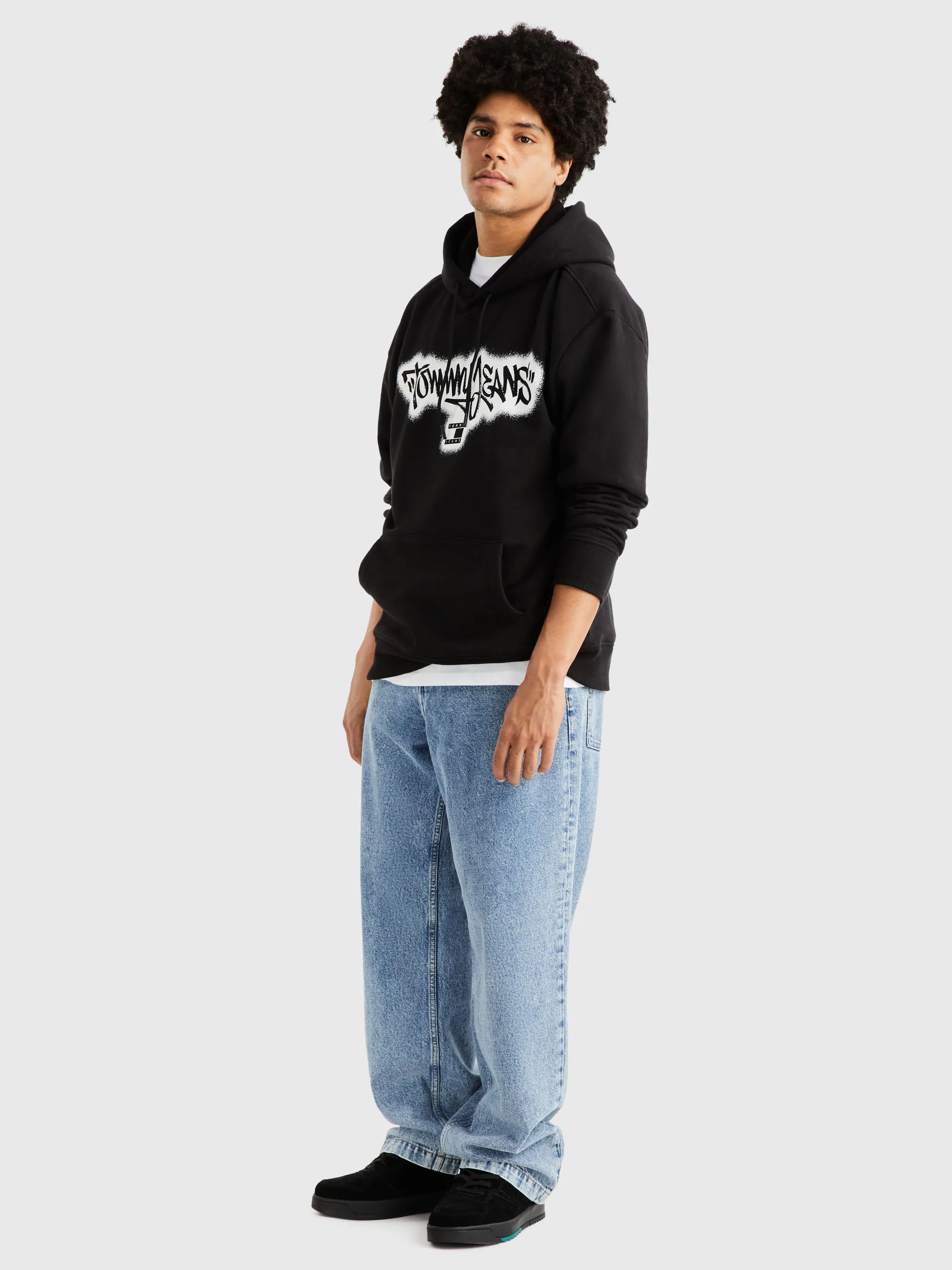 Relaxed Spray Graffiti Hoodie | Sweatshirts & Hoodies | Tommy Jeans