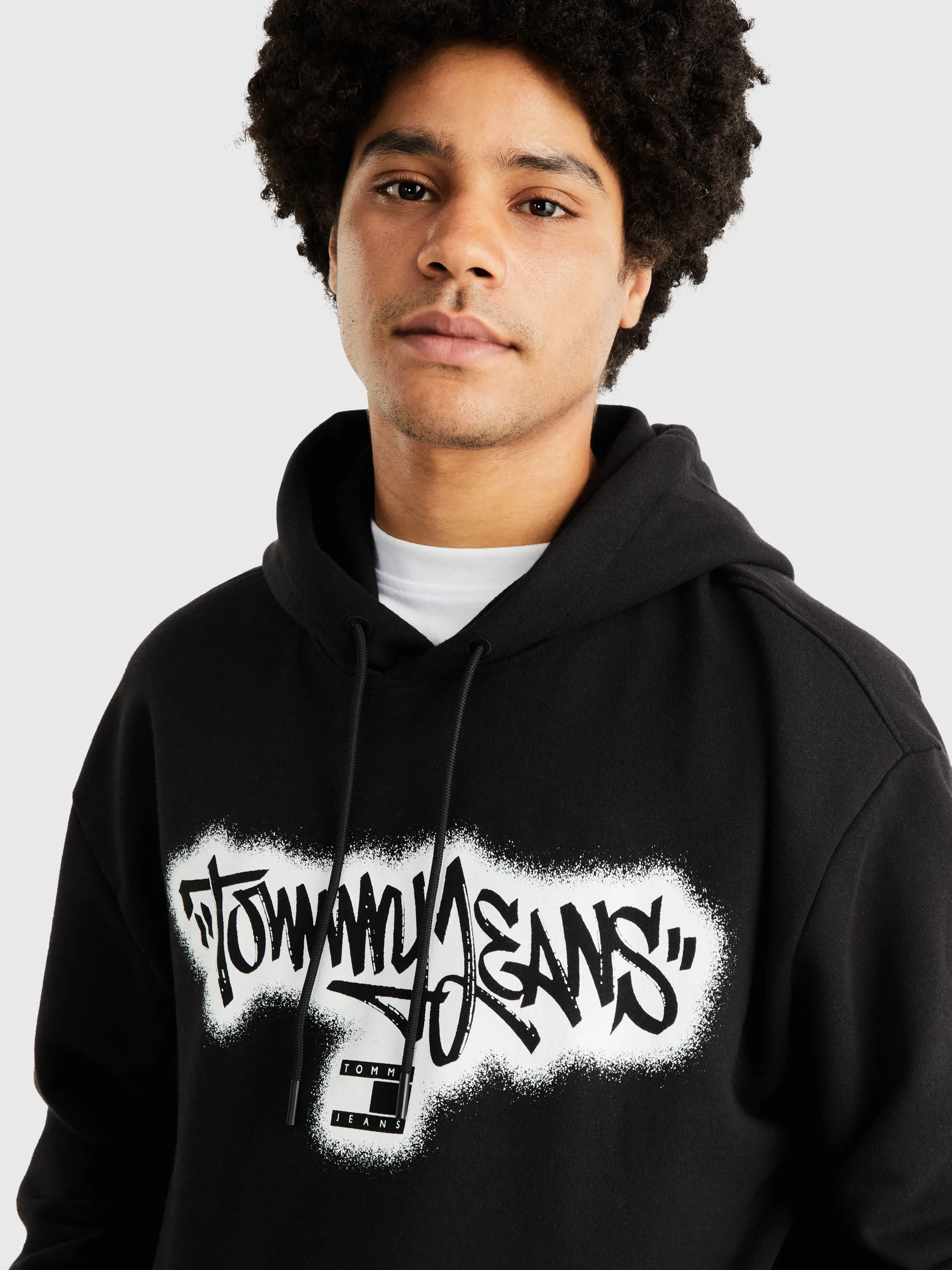 Relaxed Spray Graffiti Hoodie | Sweatshirts & Hoodies | Tommy Jeans