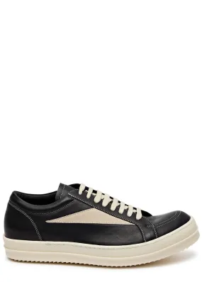 RICK OWENS Vintage panelled leather sneakers  -                         -                     -                