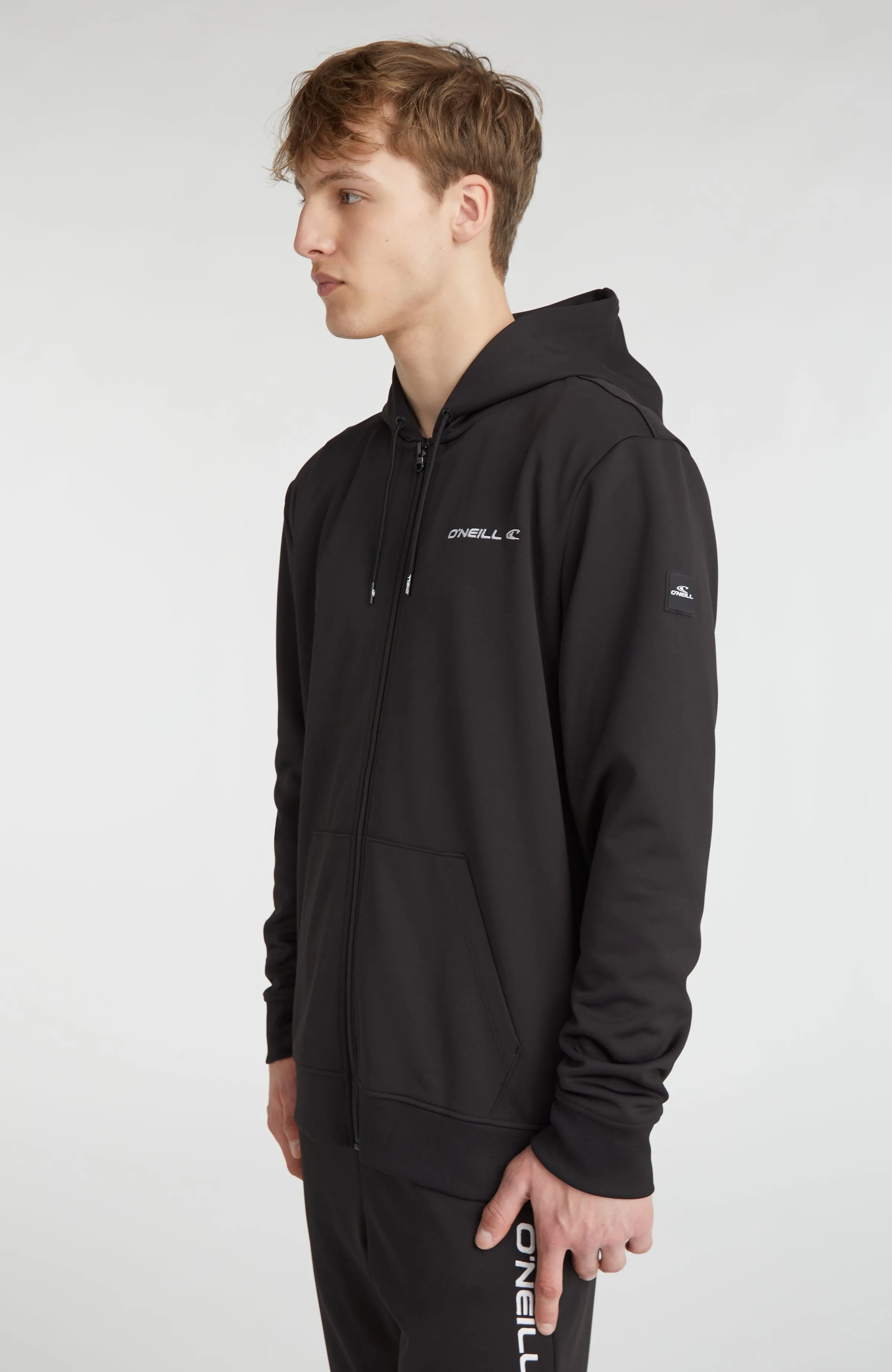 Rutile Full Zip Hoodie Fleece | Black Out