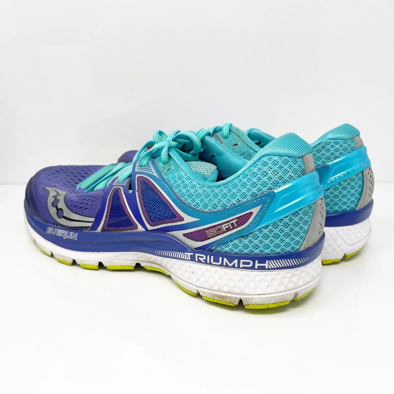 Saucony Womens Triumph ISO 3 S10346-1 Blue Running Shoes Sneakers Size 9