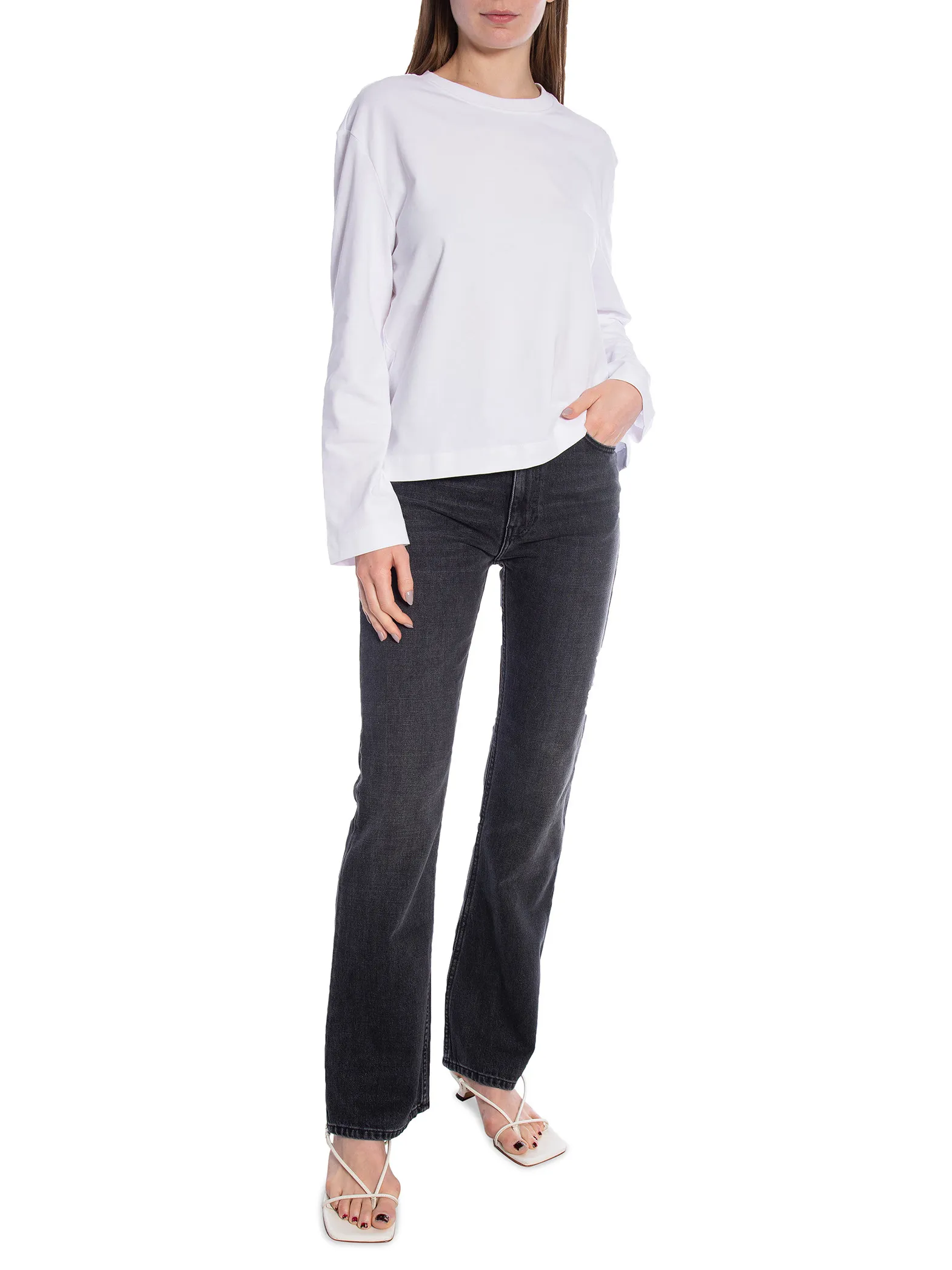 SELECTED FEMME TOP ESSENTIAL LS BOXY TEE