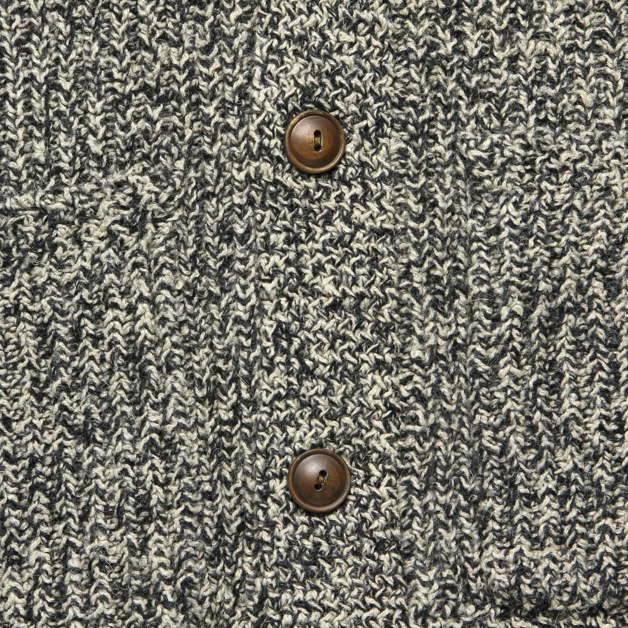 Shawl Cardigan - Charcoal/Vintage Cream