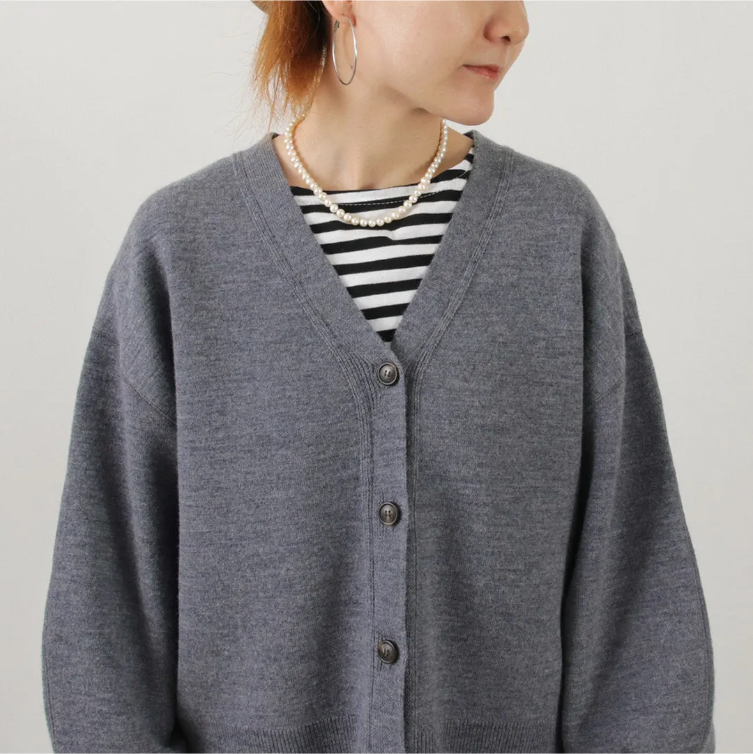 SHINZONE（シンゾーン） ケープリン ニット カーディガン / レディース 長袖 ウール 羽織 秋冬 日本製 22AMSNI11 CAPELIN  KINT CARDIGAN