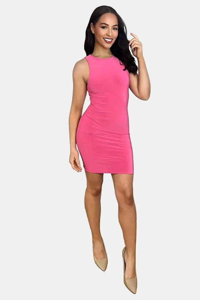 Sleeveless Slinky Bodycon Dress