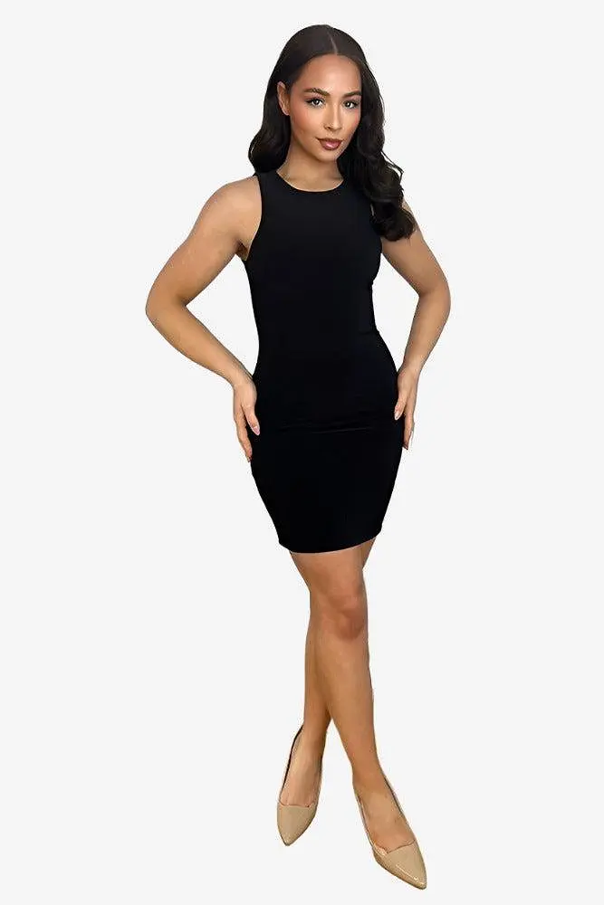 Sleeveless Slinky Bodycon Dress