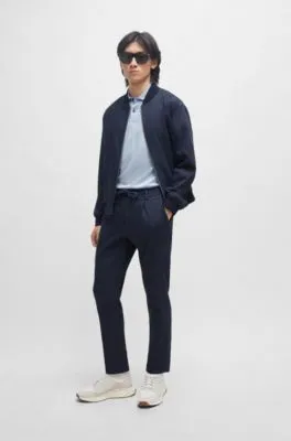 Slim-fit jacket in a linen blend