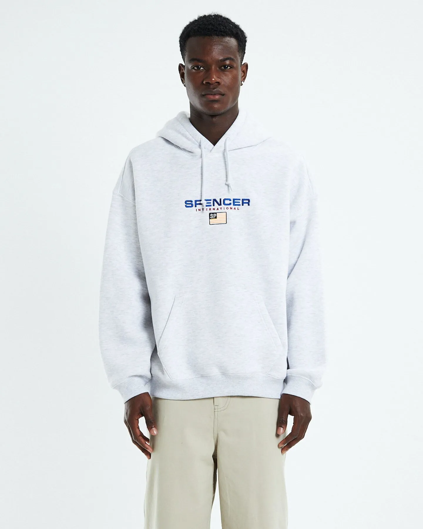 Spencer Project International Hoodie Jumper Frost - Frost Marle Grey | SurfStitch