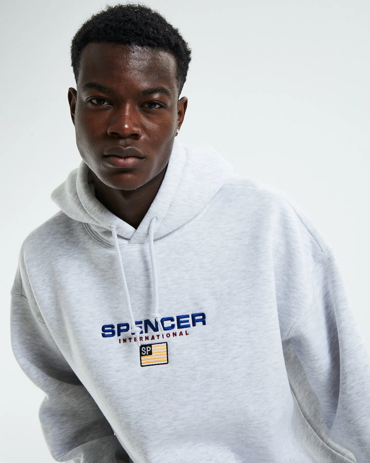 Spencer Project International Hoodie Jumper Frost - Frost Marle Grey | SurfStitch