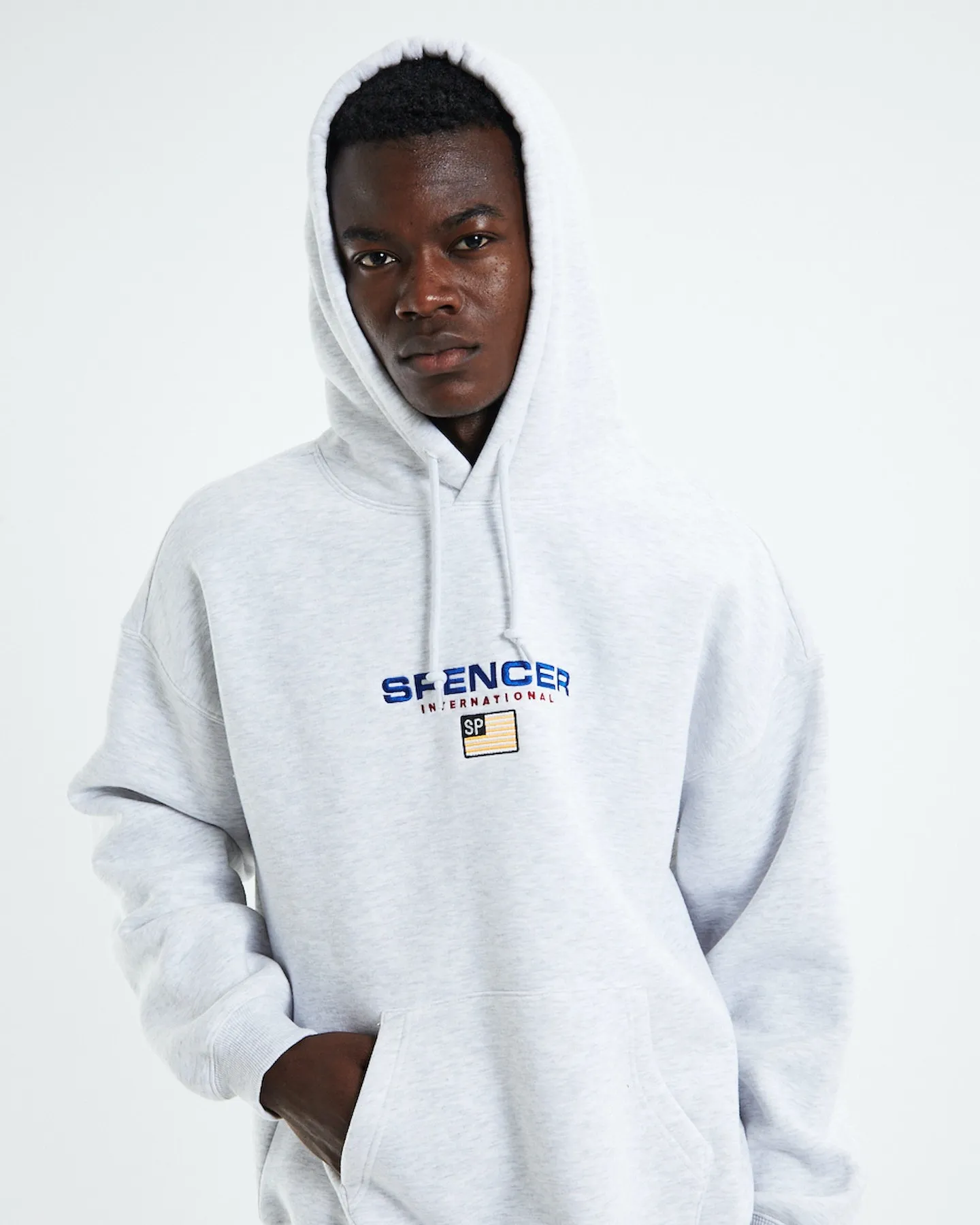 Spencer Project International Hoodie Jumper Frost - Frost Marle Grey | SurfStitch