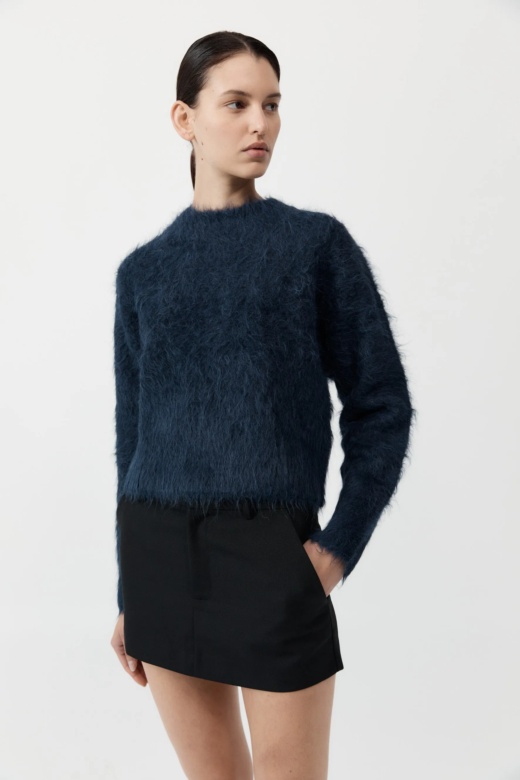  St Agni      Alpaca Sweater - Midnight Blue 