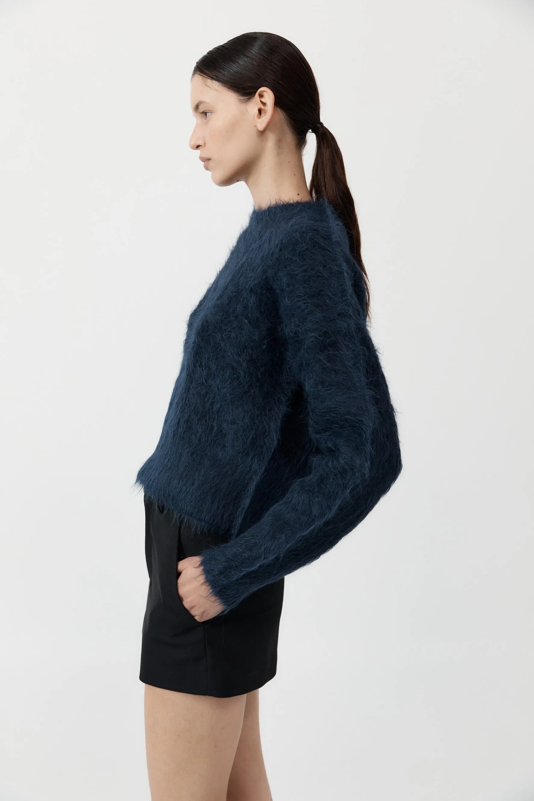  St Agni      Alpaca Sweater - Midnight Blue 