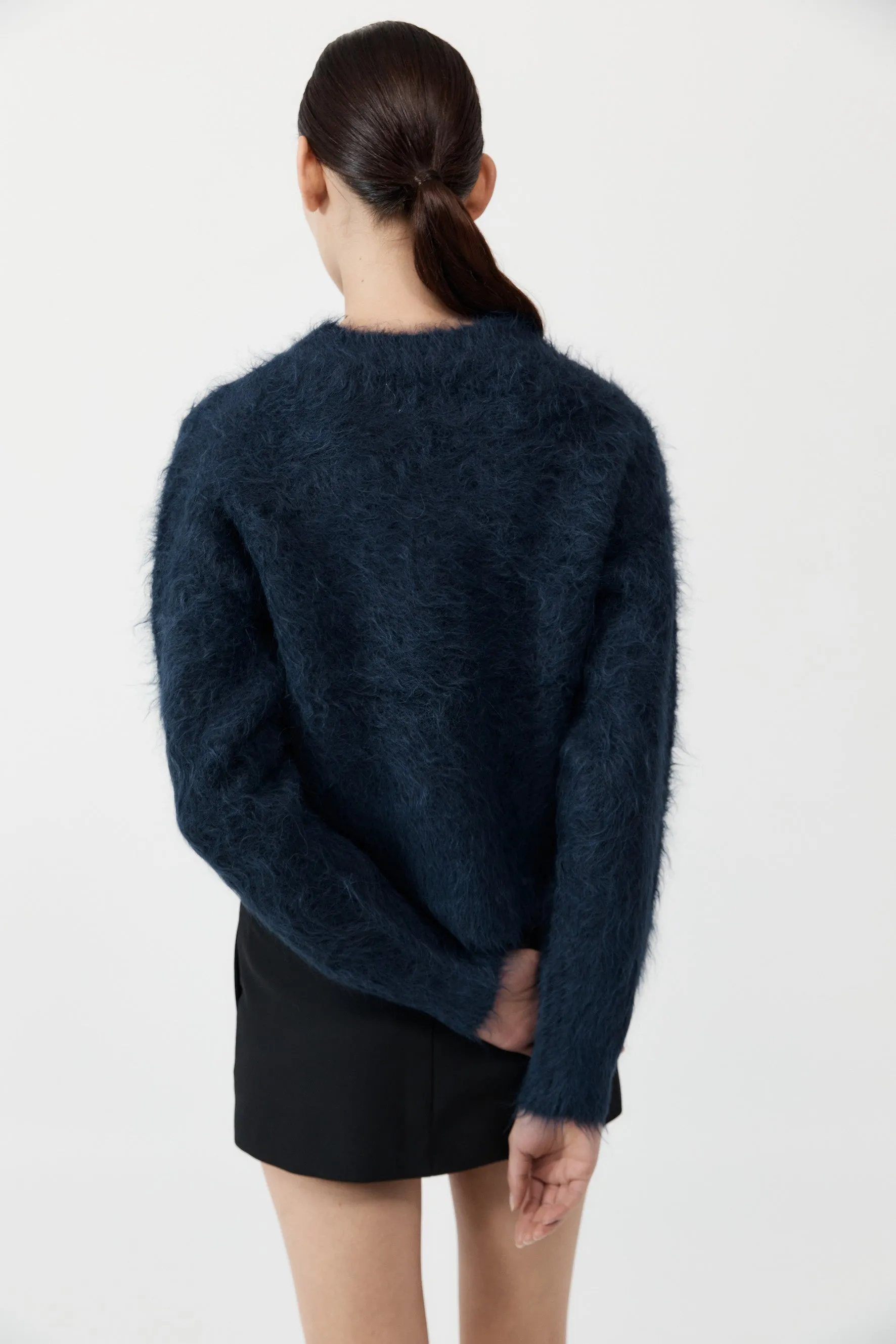  St Agni      Alpaca Sweater - Midnight Blue 