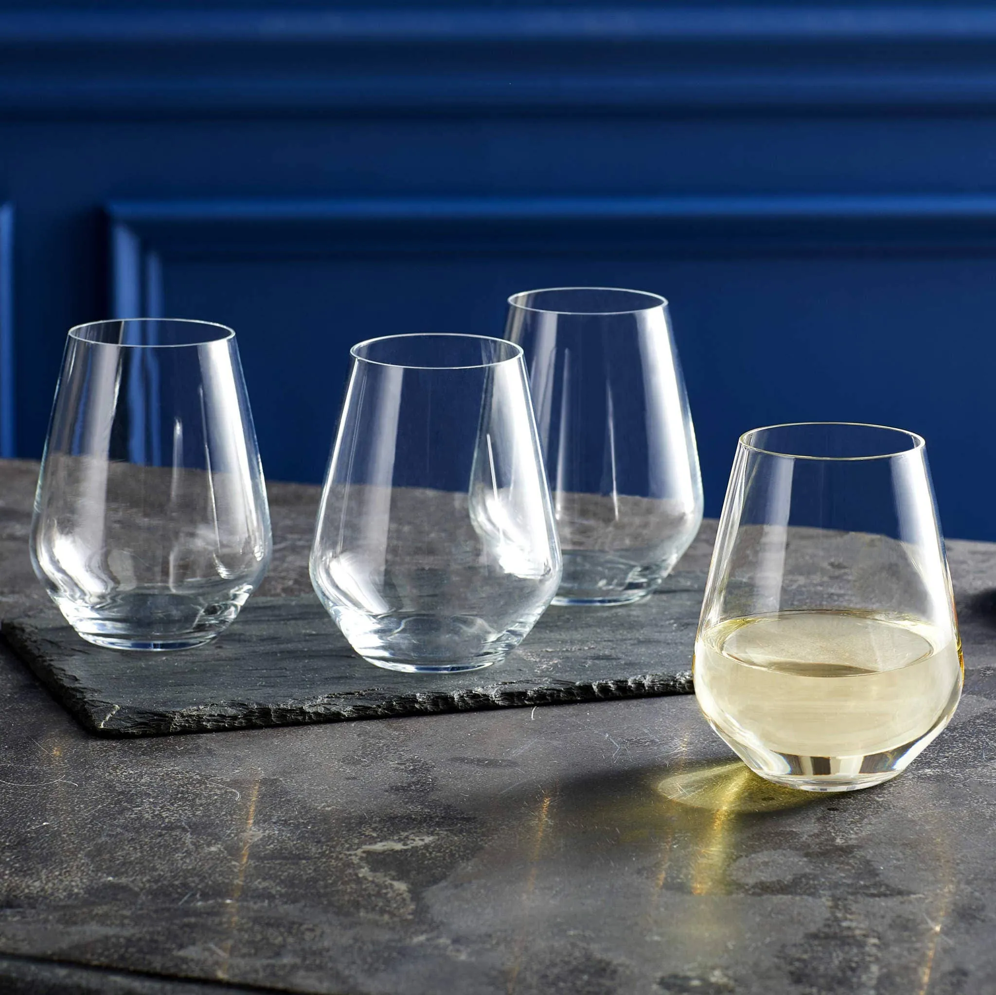 Stemless Wine Glasses Set of 2