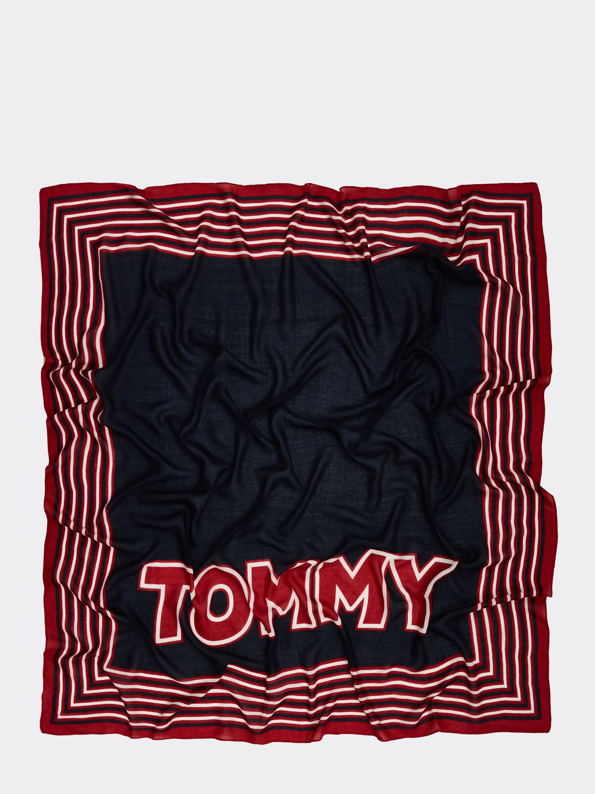 Stripe Patch Square Scarf | Scarves | Tommy Hilfiger