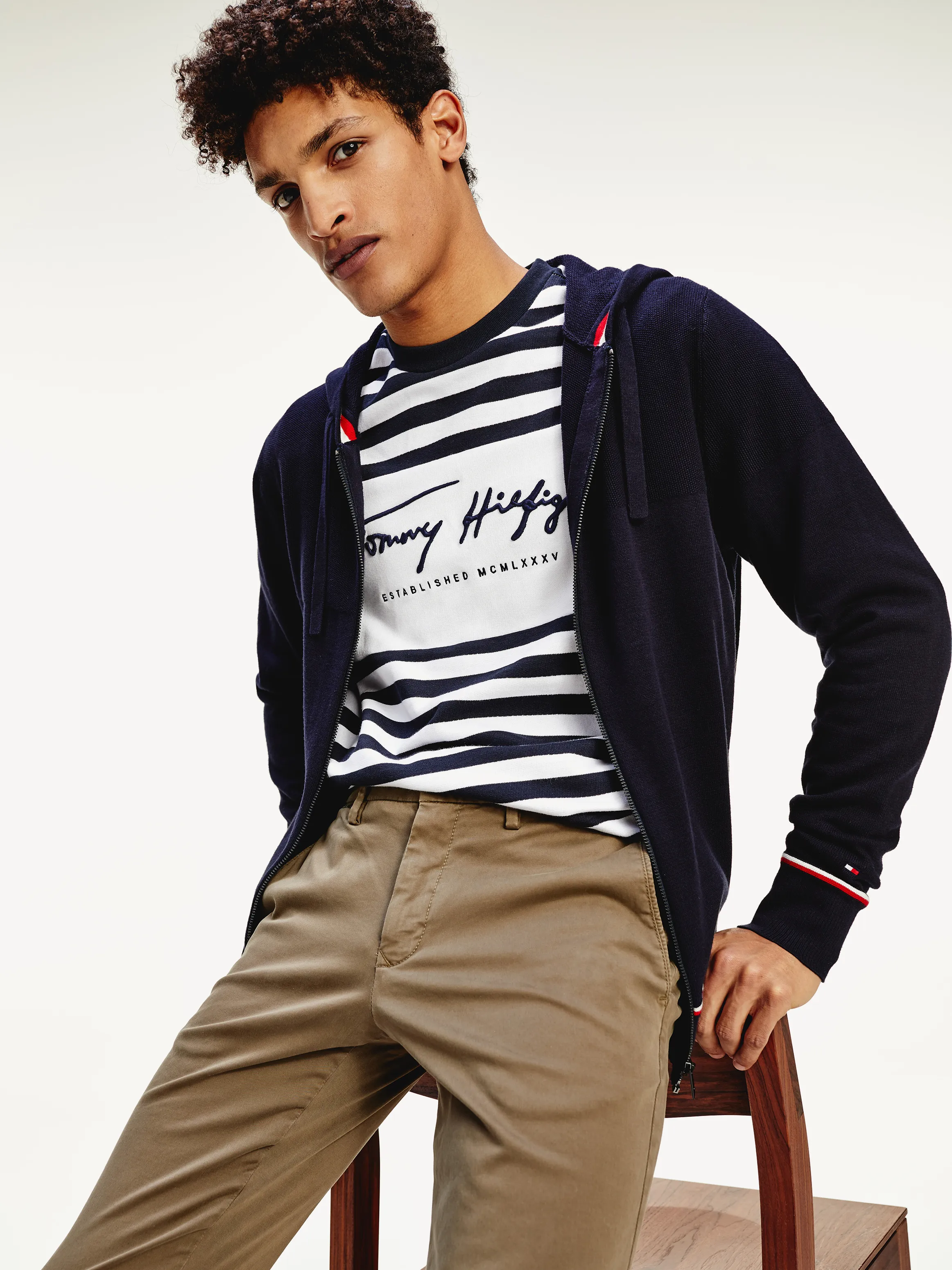 Structured Zip Hoodie | Sweatshirts & Hoodies | Tommy Hilfiger