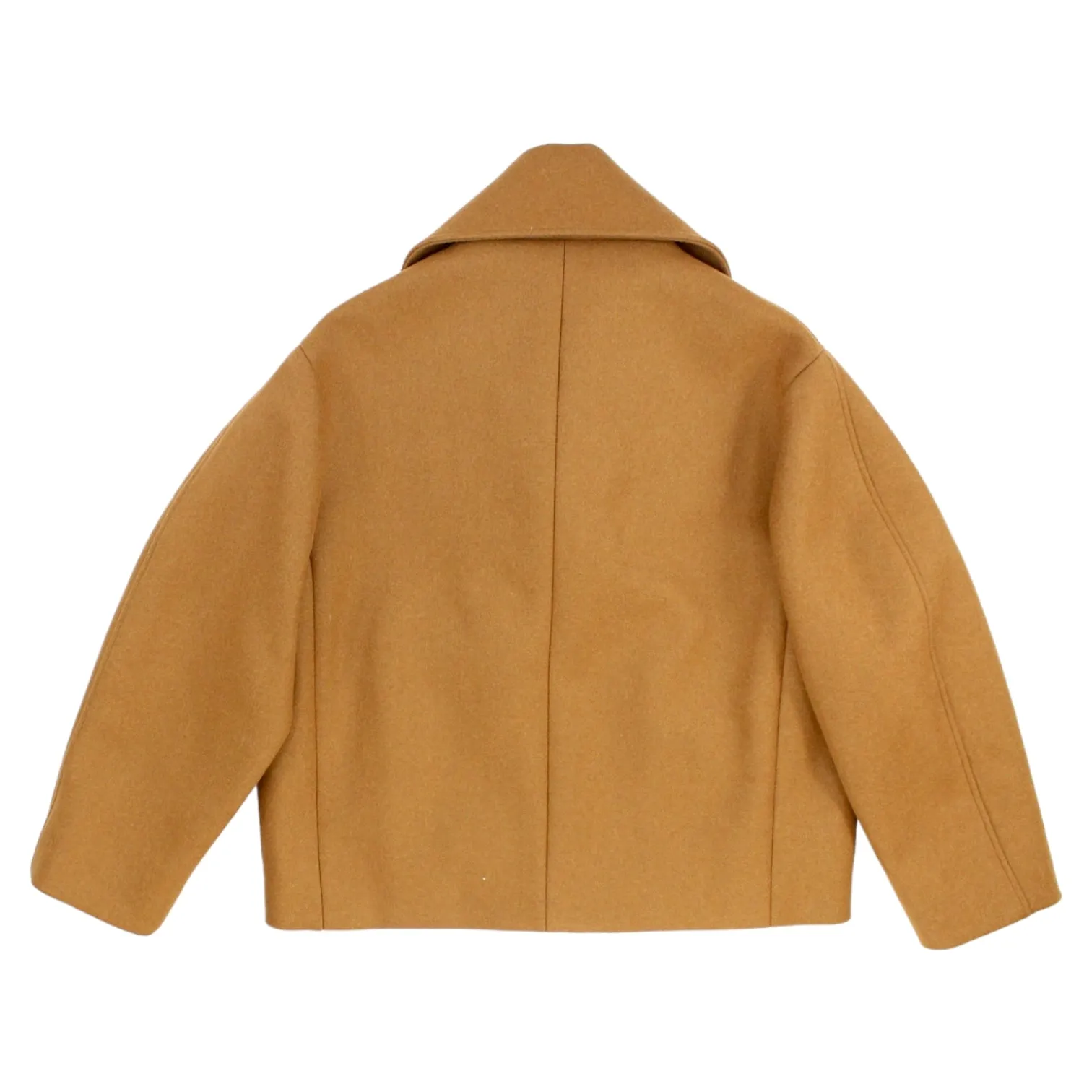 Studio Nicholson Truffle Cropped Pea Jacket