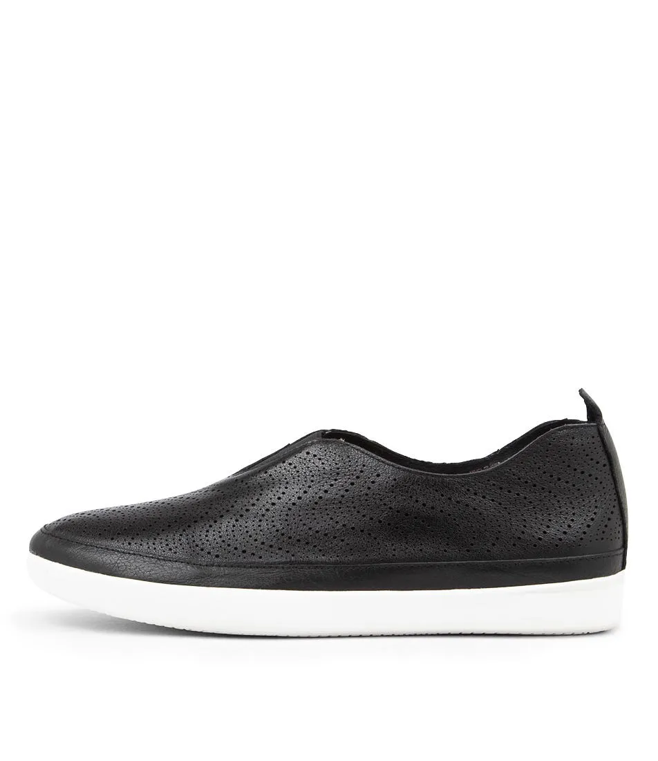 SUPERSOFT Afried Black Leather Sneakers