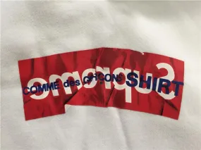 Supreme Comme Des Garcons Box Logo Hoodie Black