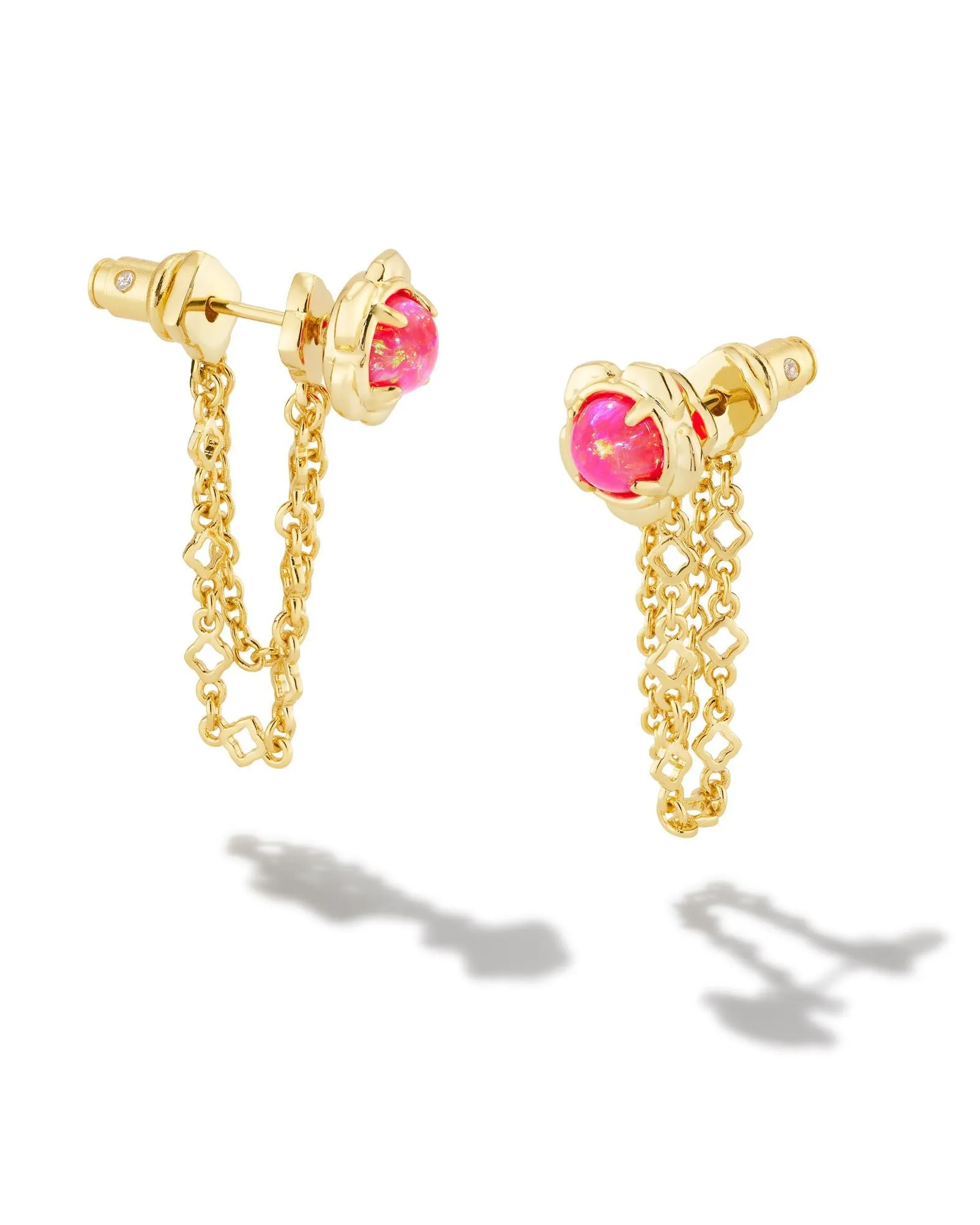 Susie Ear Jacket in Gold Hot Pink Opal