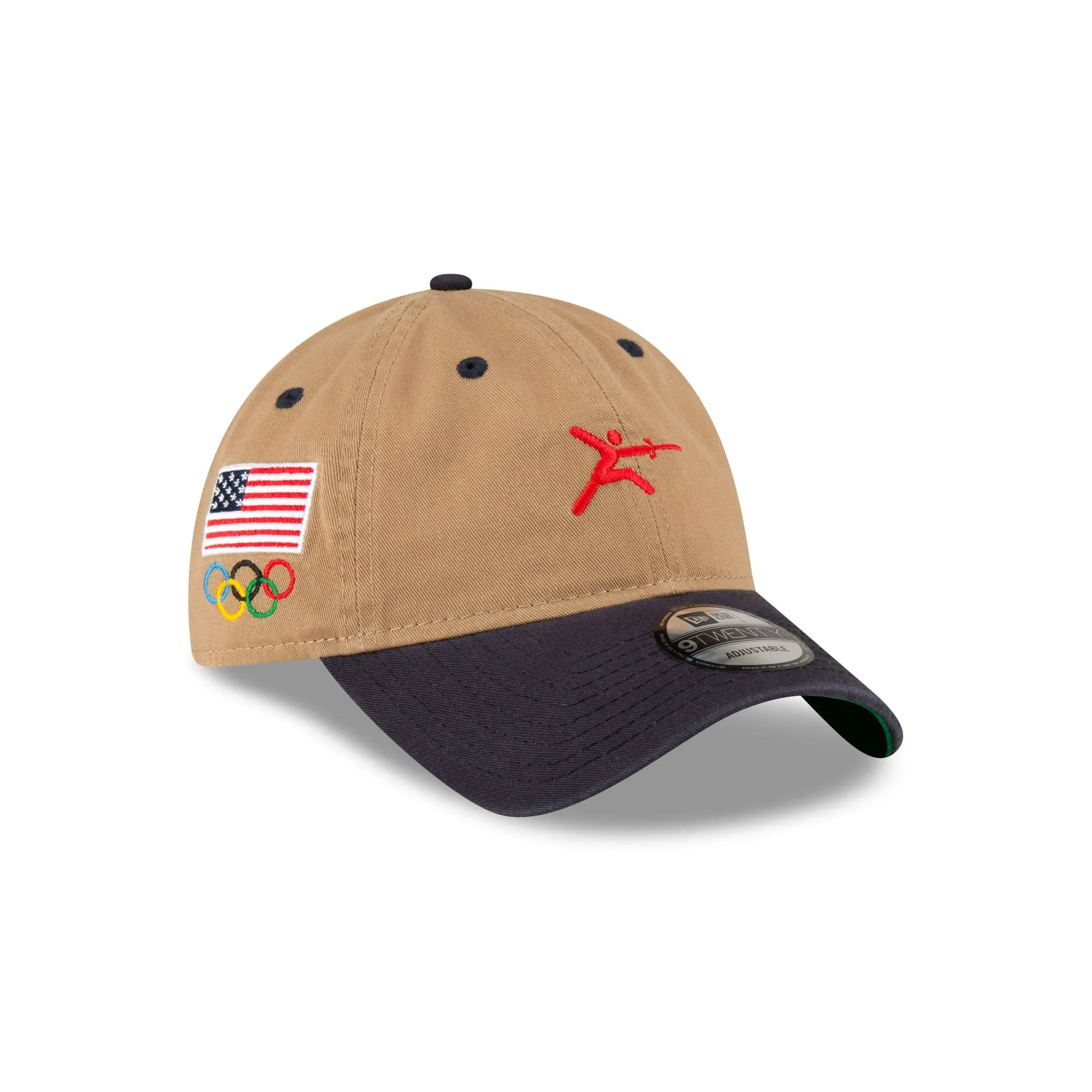 Team USA Fencing Khaki 9TWENTY Adjustable Hat