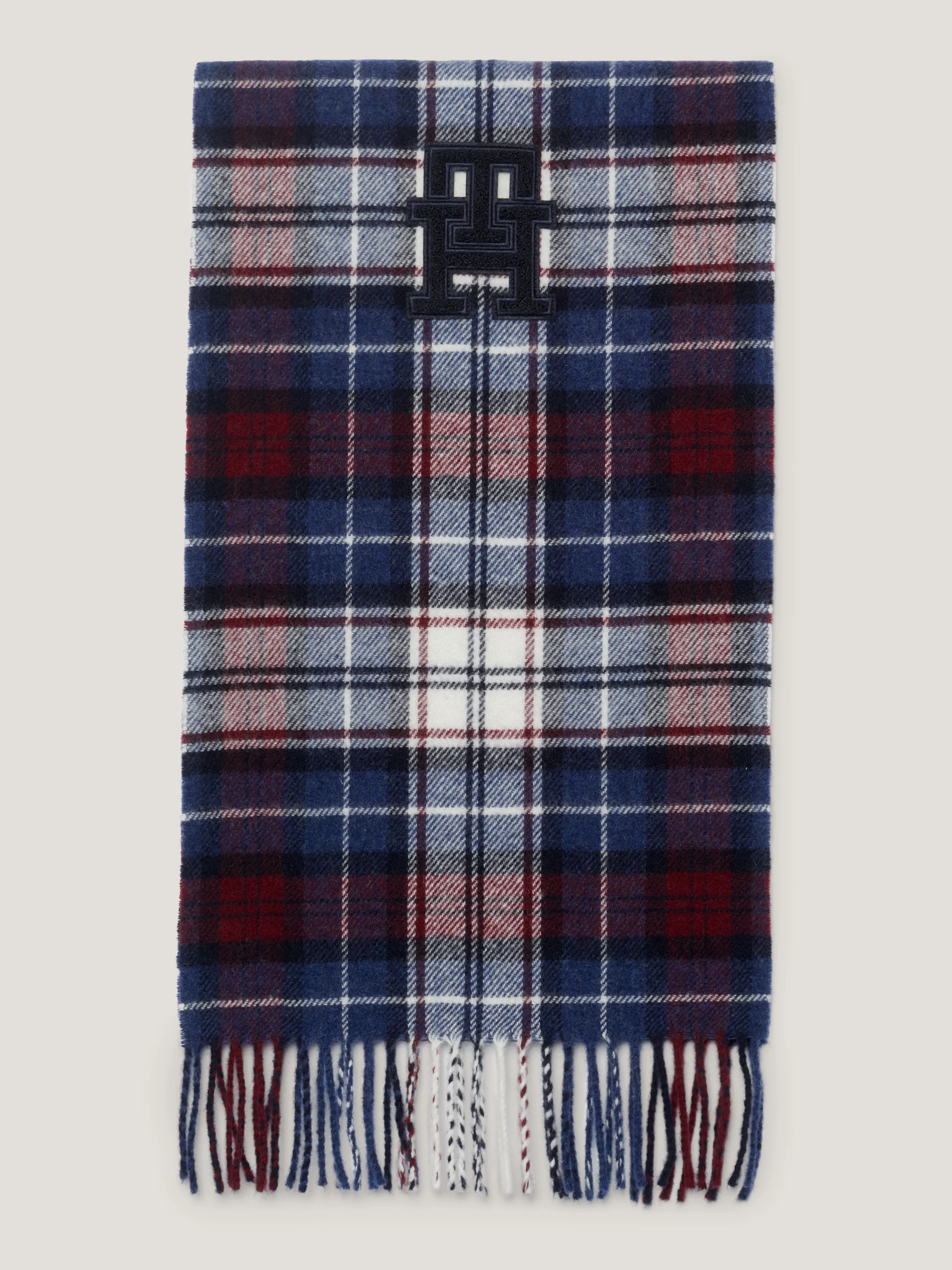 TH Monogram Tartan Check Scarf | Scarves | Tommy Hilfiger