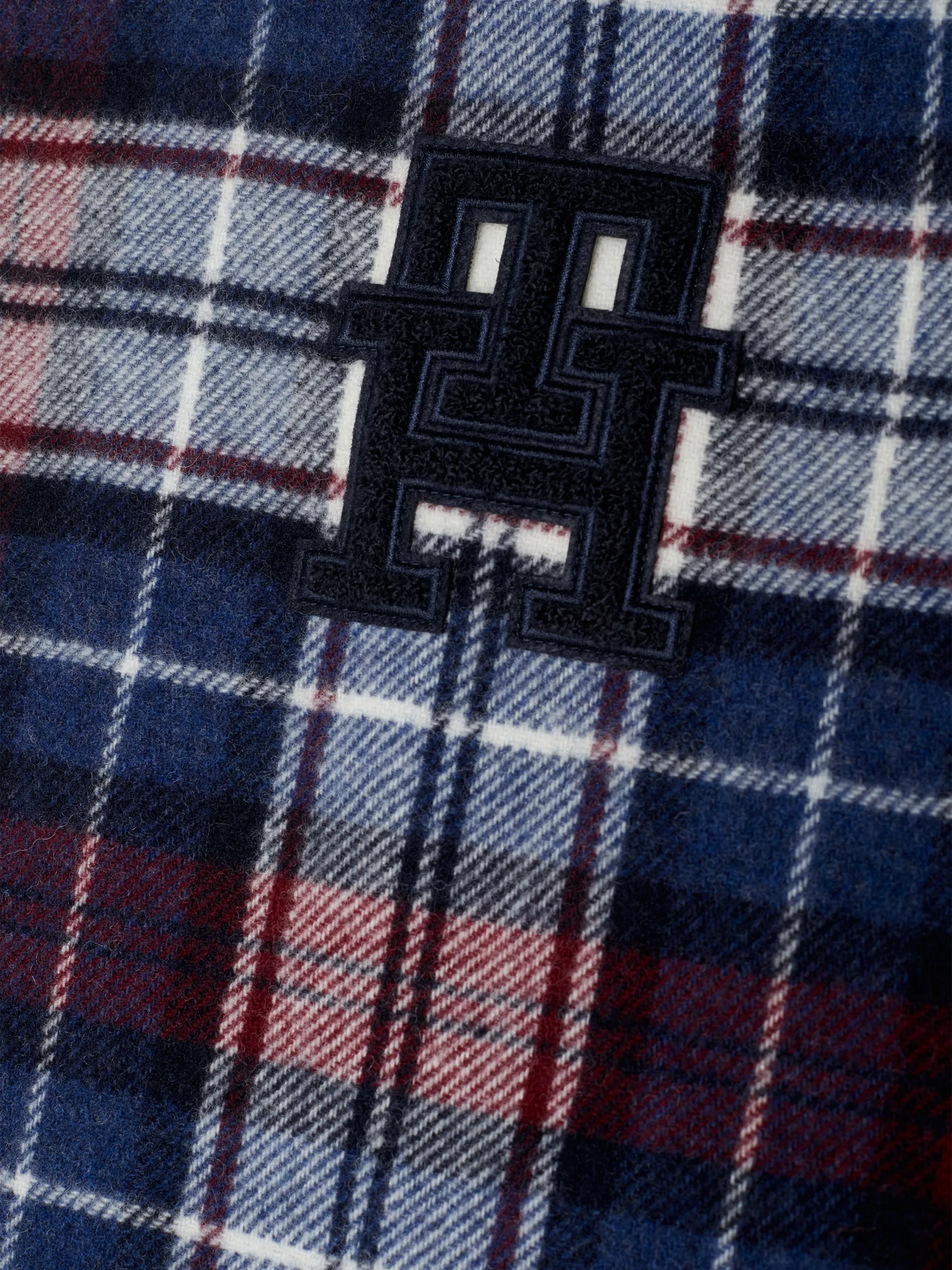 TH Monogram Tartan Check Scarf | Scarves | Tommy Hilfiger