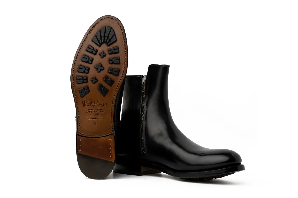 The Harrison Zipped Boot - Nero