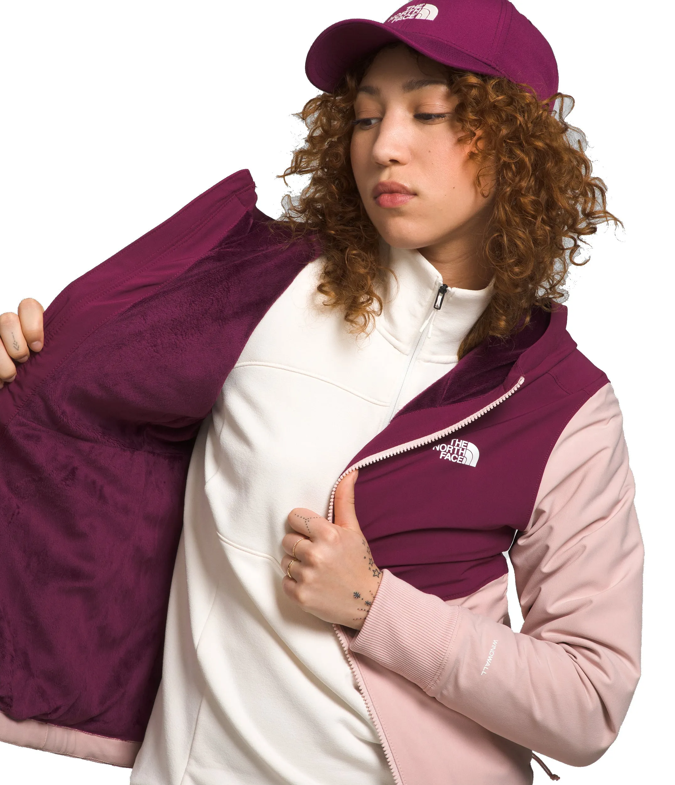 The North Face Women's Shelbe Raschel Hoodie Pink Moss Boysenberry