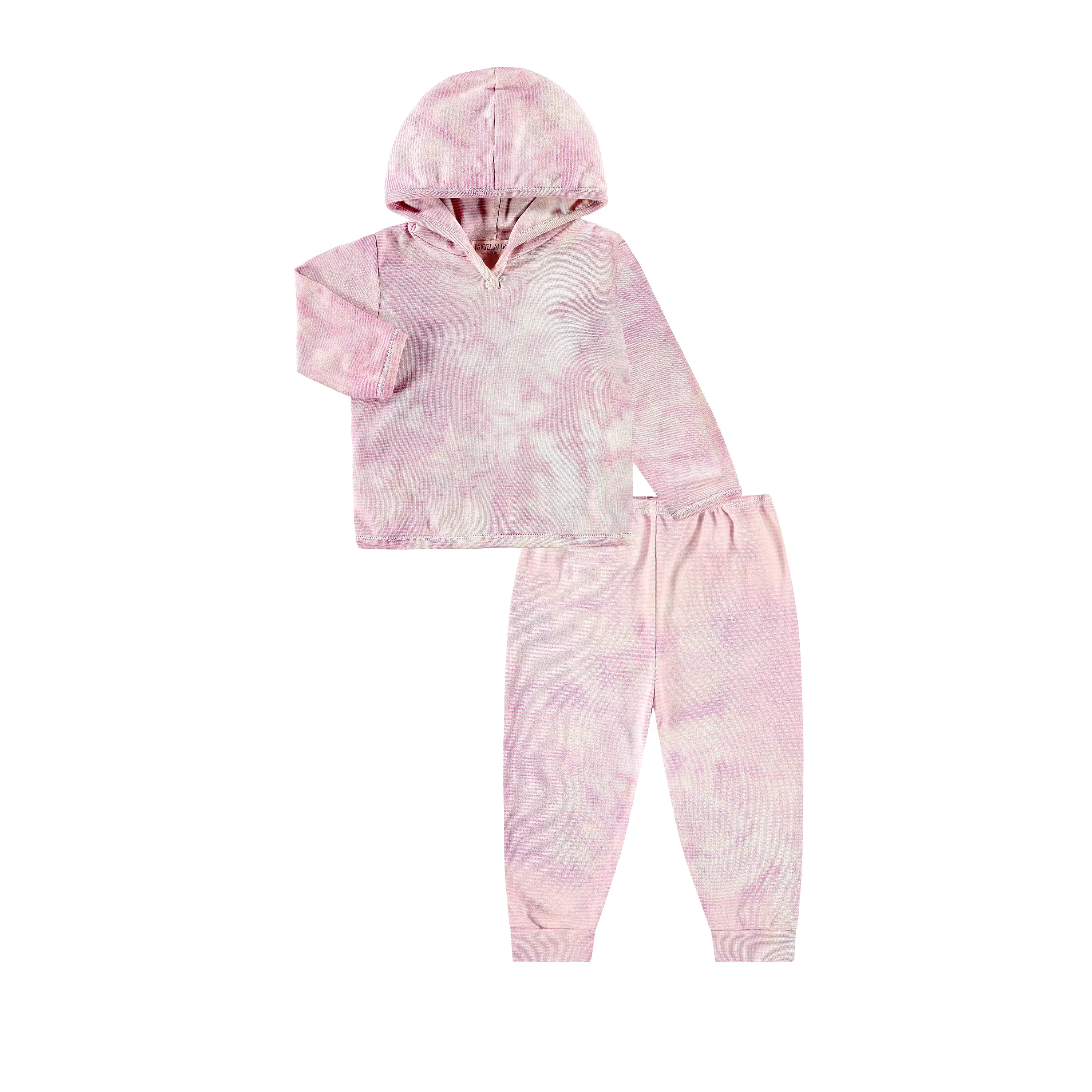 Toddler & Kid Eco-Marble Stripe Rib Hoodie and Jogger