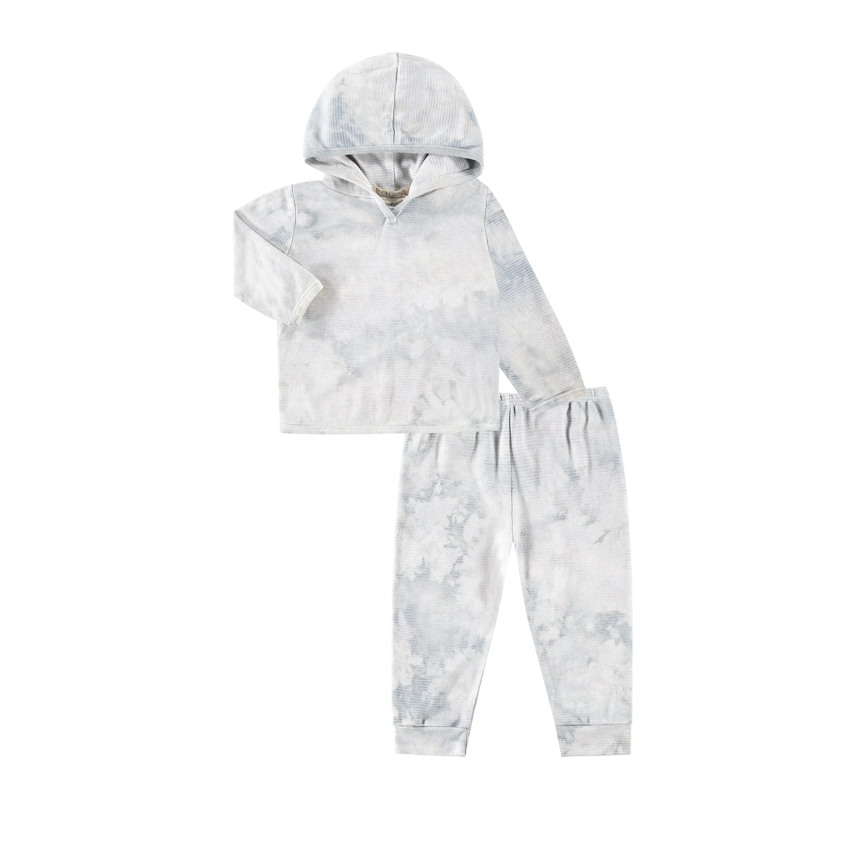 Toddler & Kid Eco-Marble Stripe Rib Hoodie and Jogger