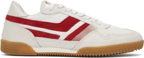 TOM FORD Off-White & Red Jackson Sneakers