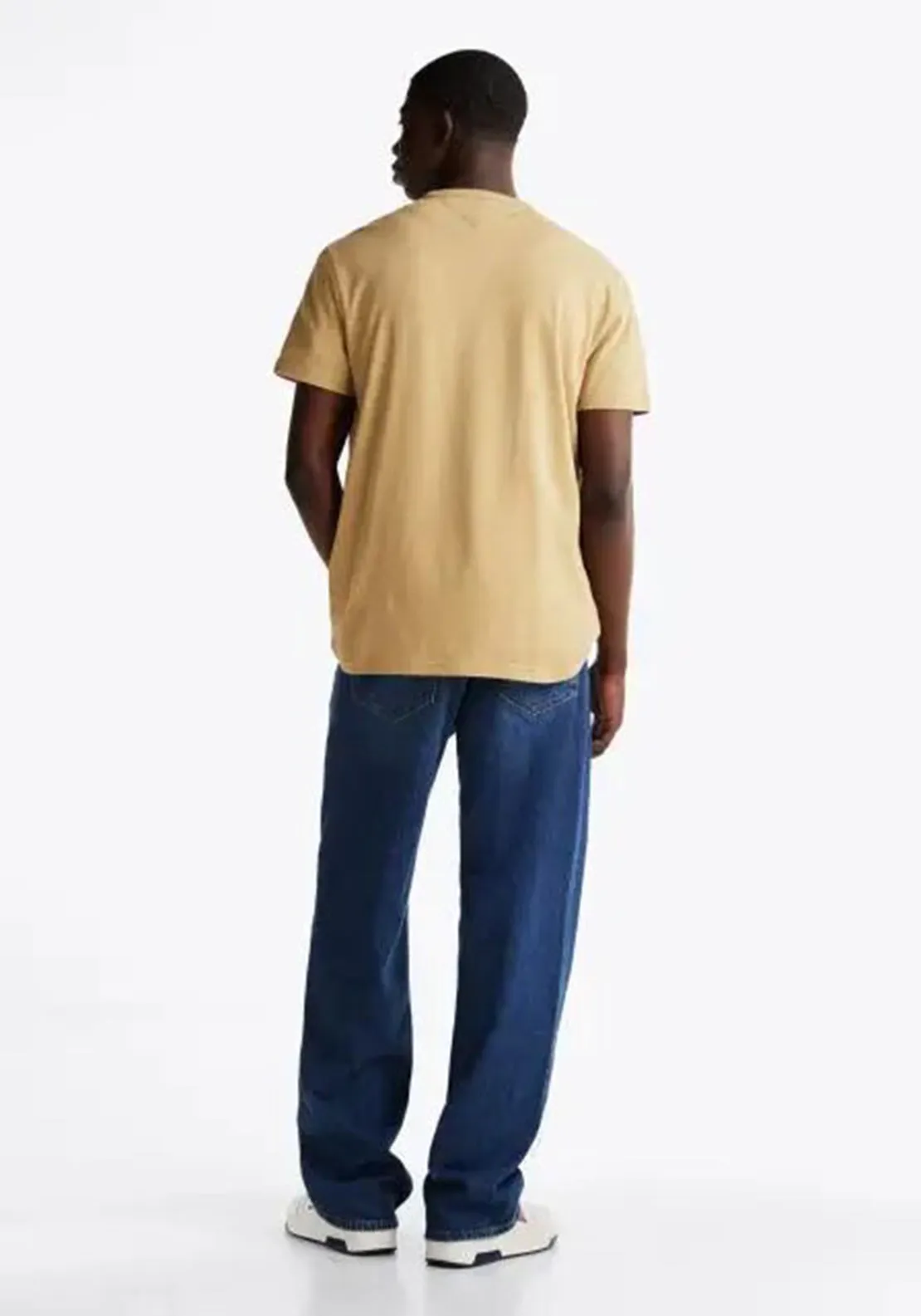 Tommy Jeans Badge Crew Neck T-Shirt, Sand