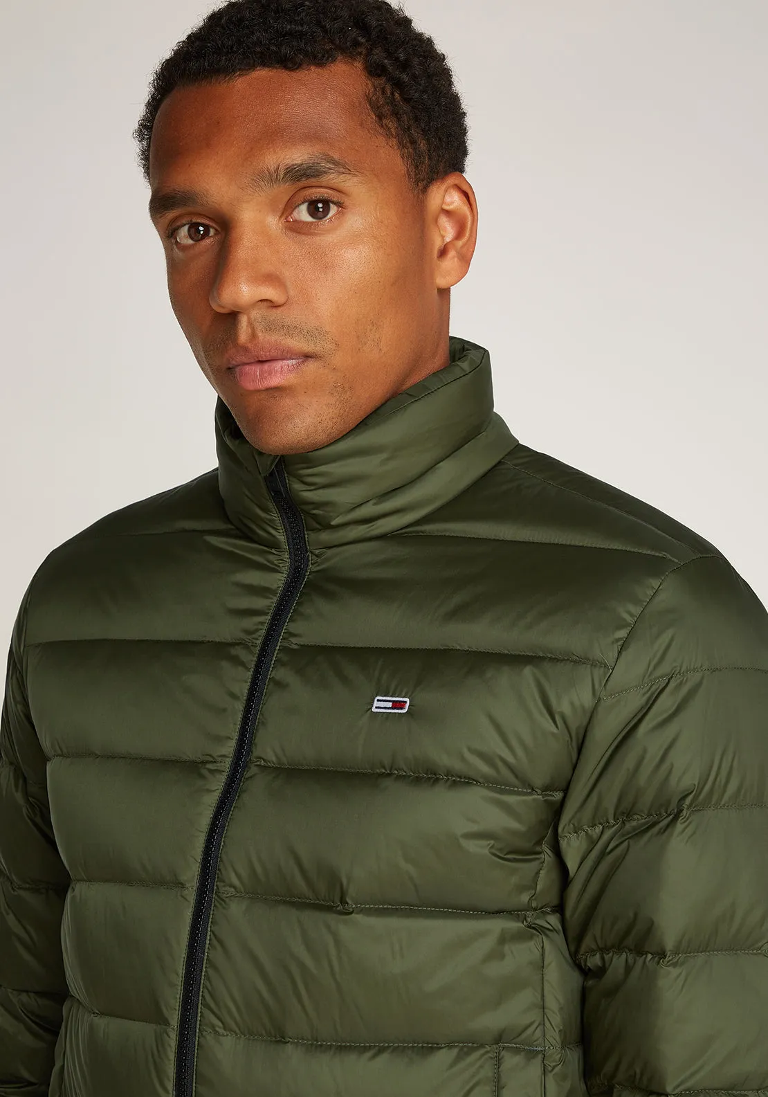 Tommy Jeans Lightweight Water Repellent Down Jacket, Fatigue Green