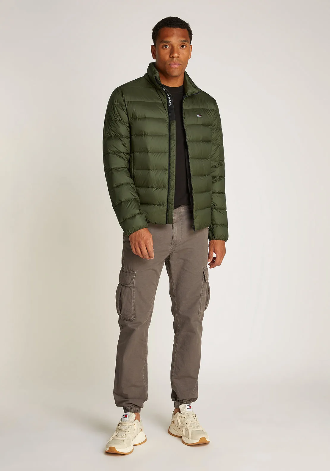 Tommy Jeans Lightweight Water Repellent Down Jacket, Fatigue Green