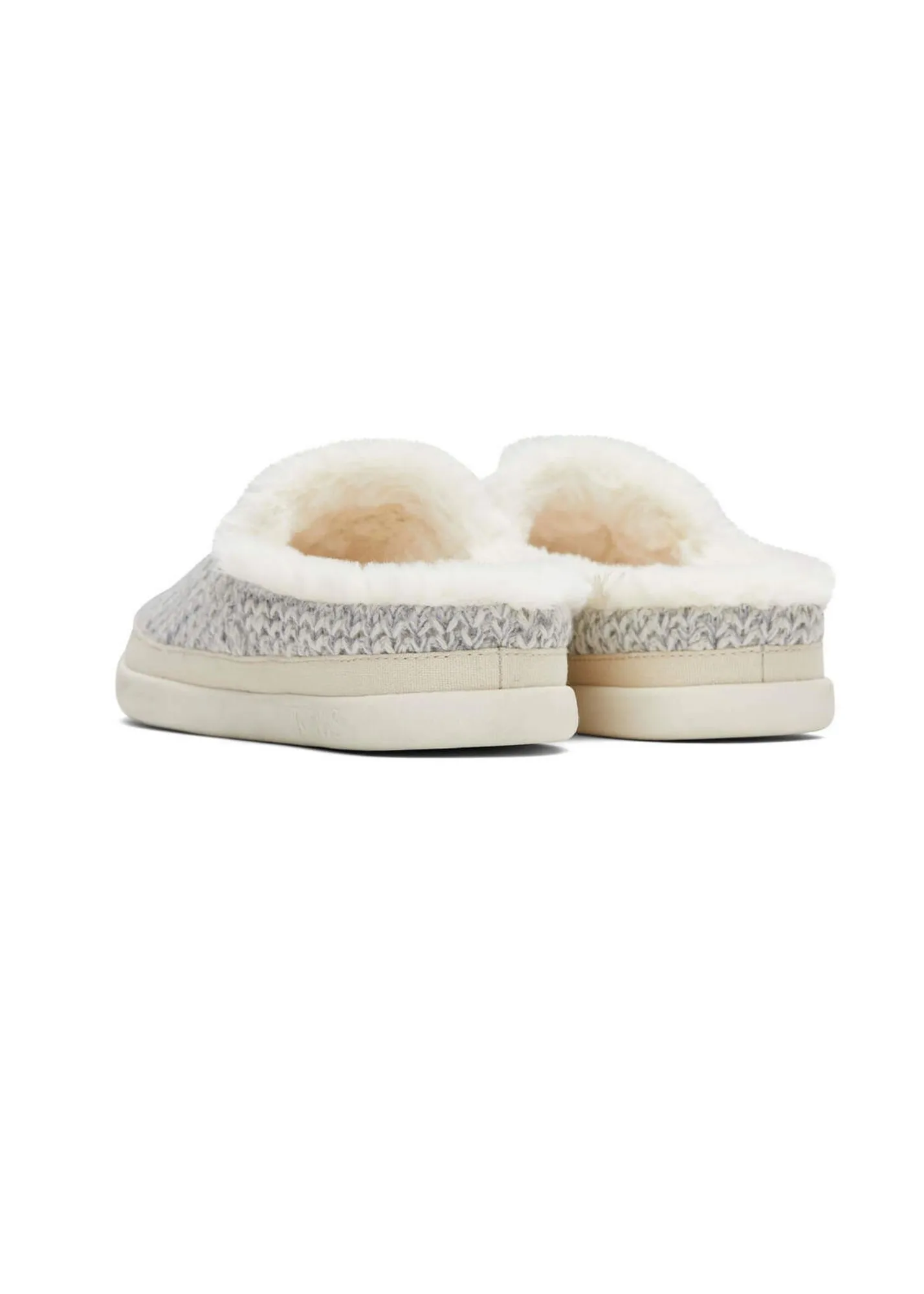 Toms Gray Sweater Knit Slippers - FINAL SALE