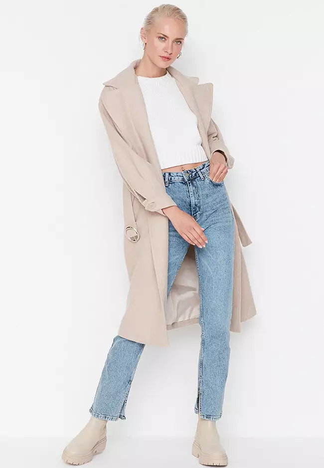 Trendyol Belted Long Coat