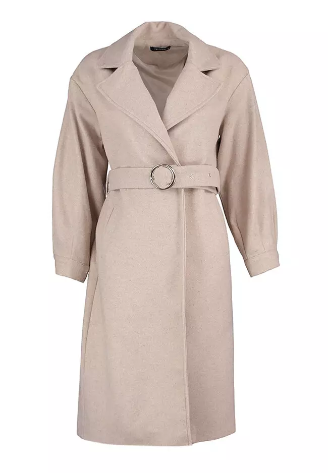 Trendyol Belted Long Coat