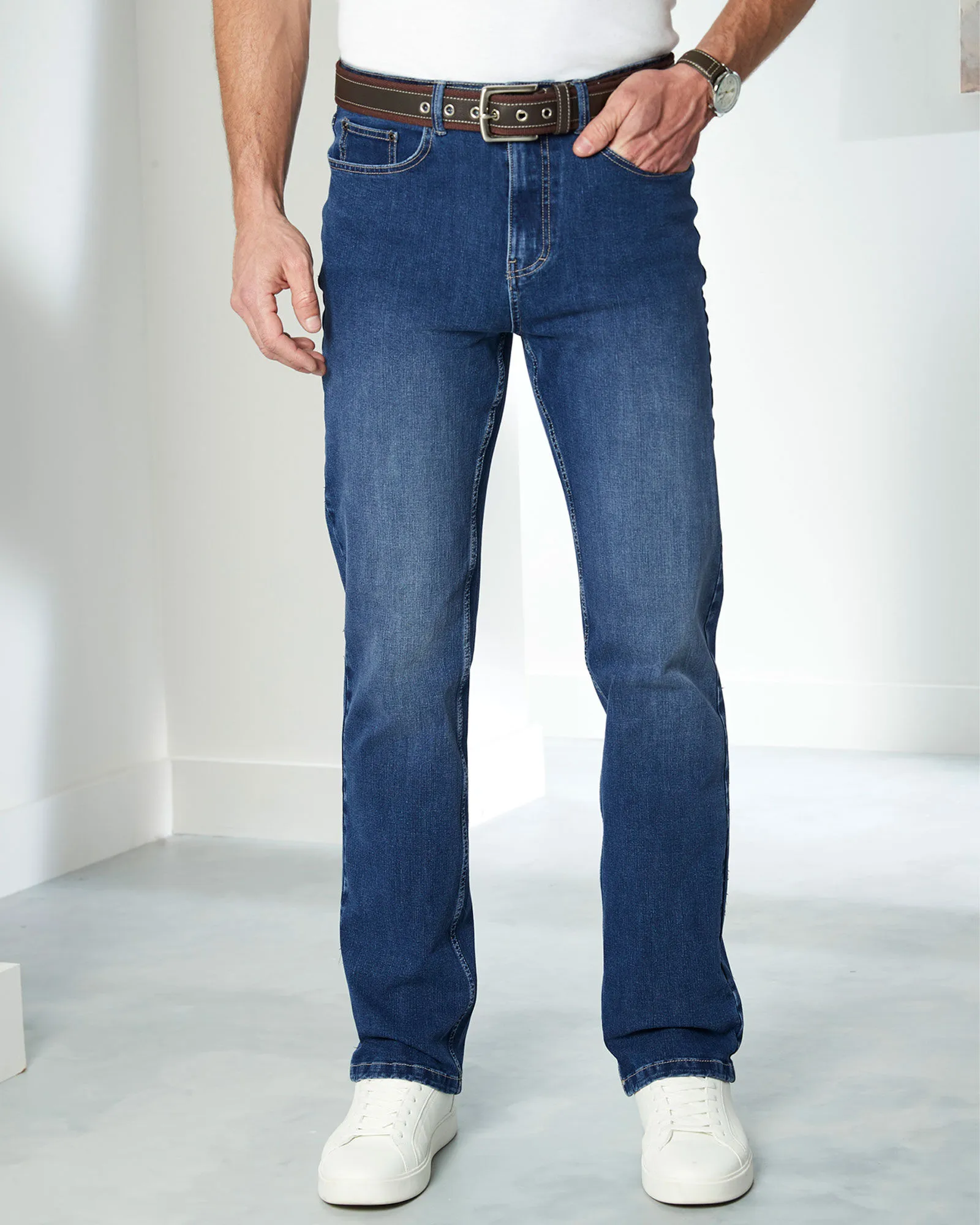 Ultimate Comfort 4-Way Stretch Straight Fit Jeans