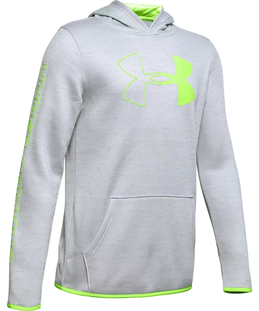 UNDER ARMOUR ARMOUR FLEECE BRANDED KID'S HOODIE - GREY