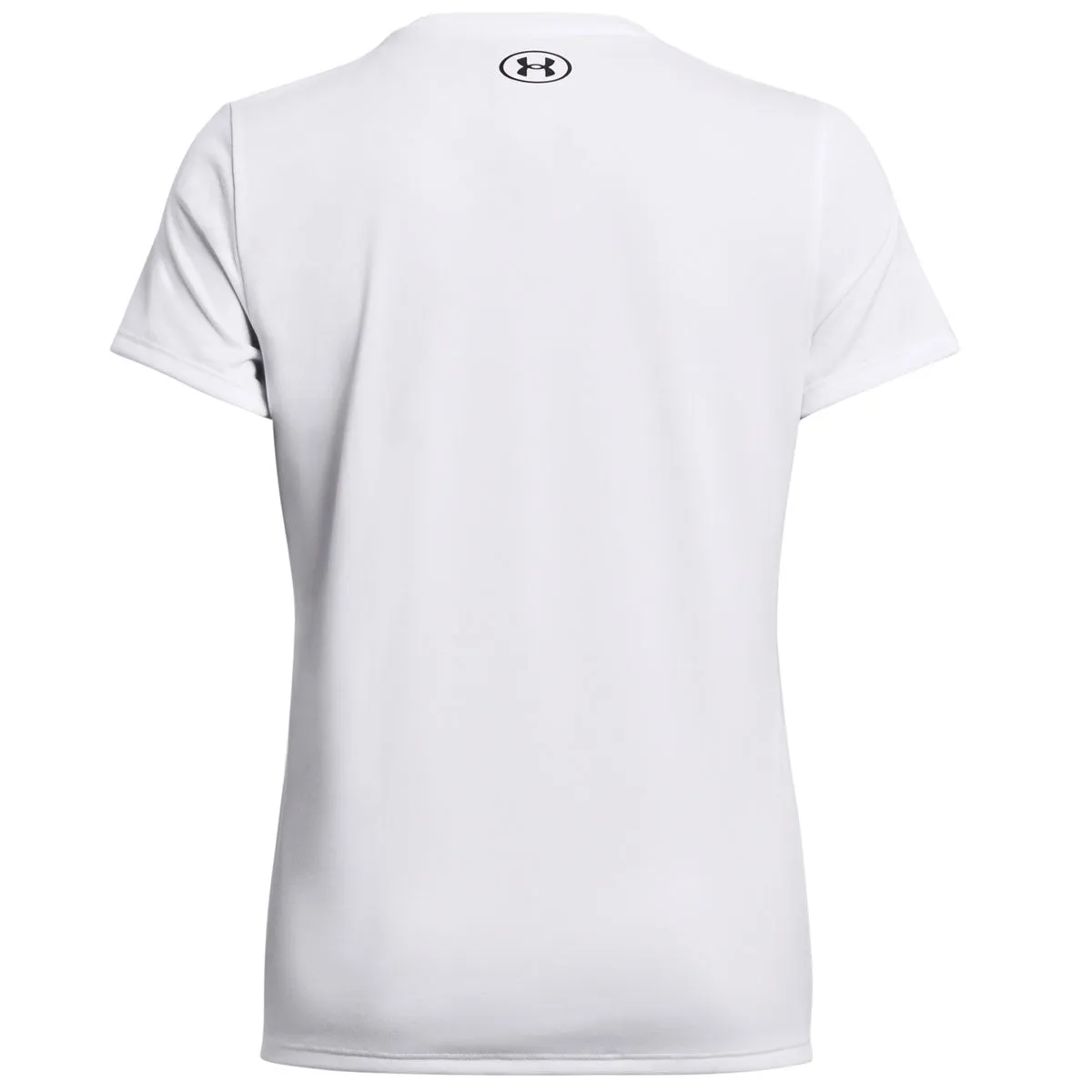 Under Armour Tech Solid V-Neck Short Sleeve Tee - Womens - White/Black