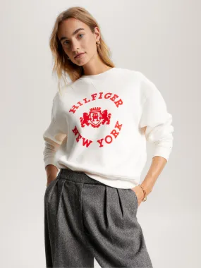 Varsity Flocked Logo Sweatshirt | Sweatshirts & Hoodies | Tommy Hilfiger