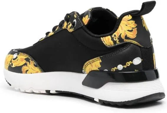 Versace Jeans Couture baroque-pattern low-top sneakers Black