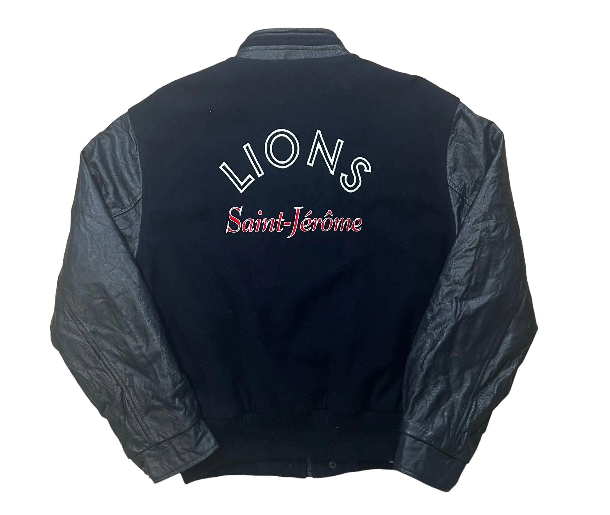 Vintage Lions Saint-Jerome Black Varsity Jacket