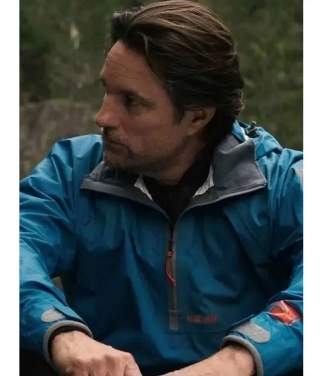 Virgin River Season 4 Martin Henderson Blue Hooded Jacket