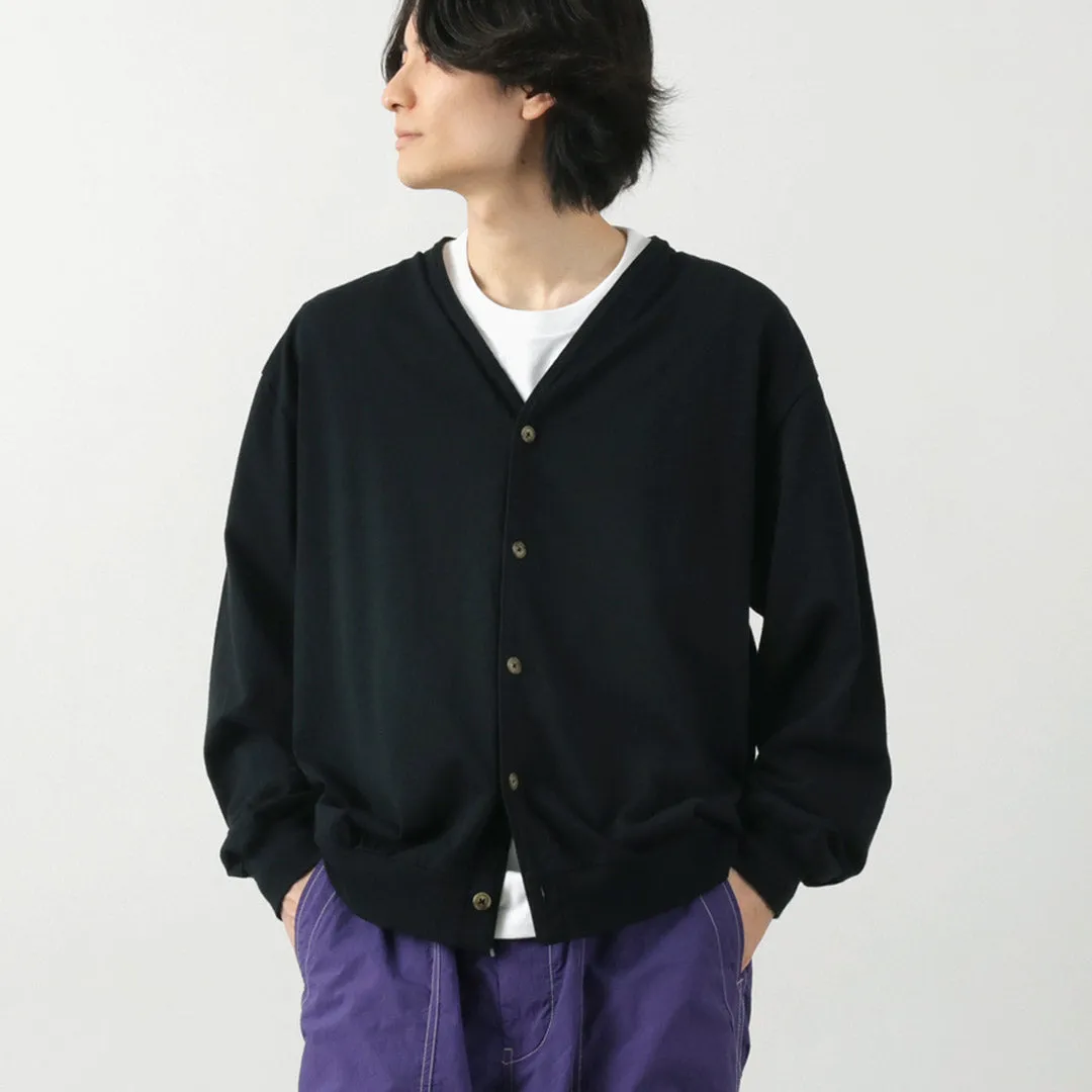 WALLA WALLA SPORT（ワラワラスポーツ） ルーズ カーディガン / メンズ 綿 コットン 天竺 羽織 日本製 LOOSE CARDIGAN