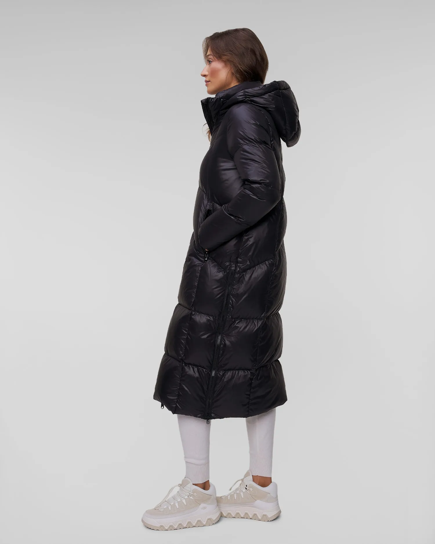 Women's black down coat Deha D12589-10009