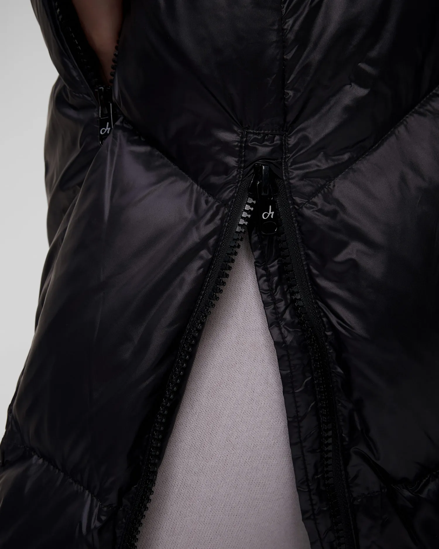 Women's black down coat Deha D12589-10009